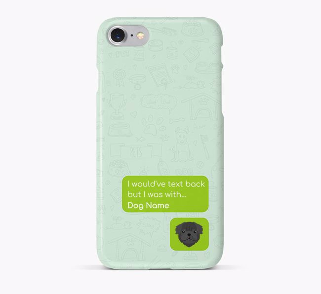 'Text Back' Phone Case with {breedFullName} Icon